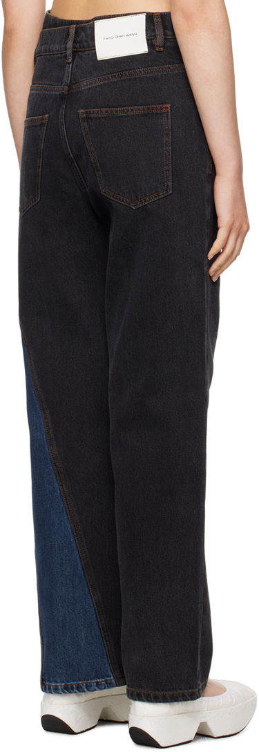 Džínsy Feng Chen Wang Feng Chen Wang Paneled Jeans Modrá | FUF16TR19, 2