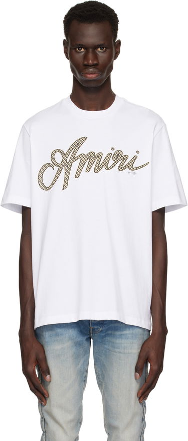 Tričko AMIRI Amiri Script T-Shirt Biela | AMJYTE1193, 0