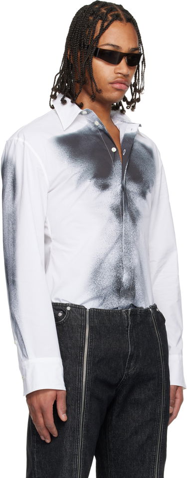 Košeľa Jean Paul Gaultier Jean Paul Gaultier Printed Body Dust Shirt Biela | 25/04-W-ST041-C071-0100, 1