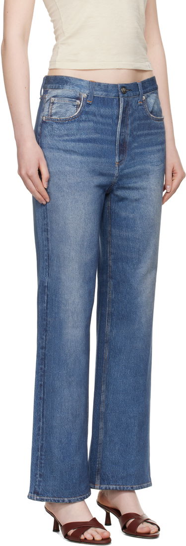 Džínsy rag & bone rag & bone Miramar Terry Shea Ankle-Length Jeans Modrá | WCW25S70008200, 4