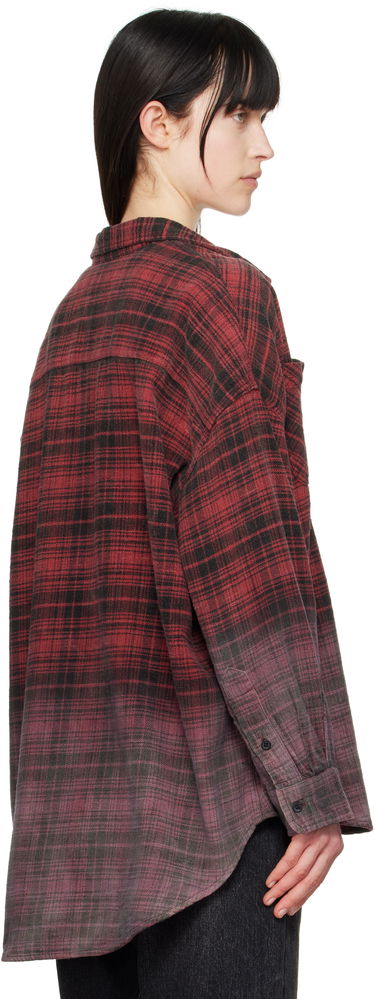 Košeľa R13 R13 Dip-Dye Plaid Overshirt Červená | R13WR015-R460B, 2