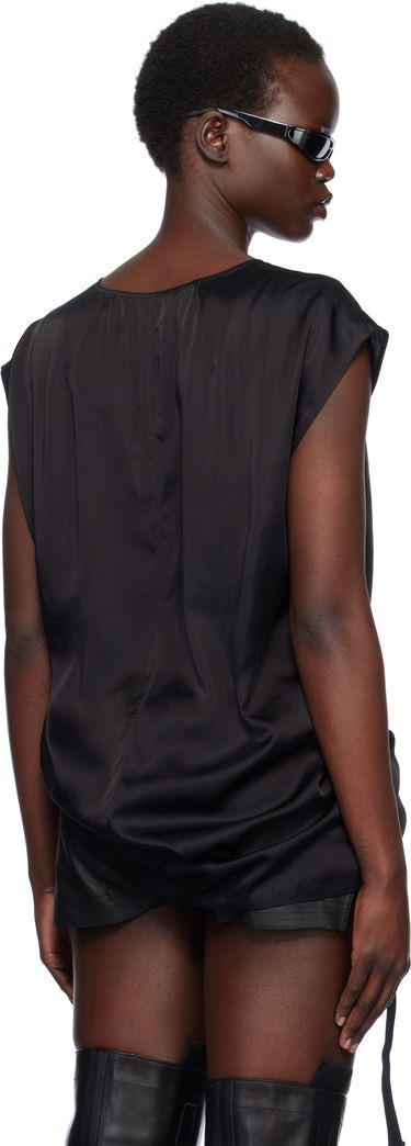 Tielko Rick Owens Rick Owens Hollywood Dylan Silk T-Shirt Čierna | RP01E7118 SCH, 2