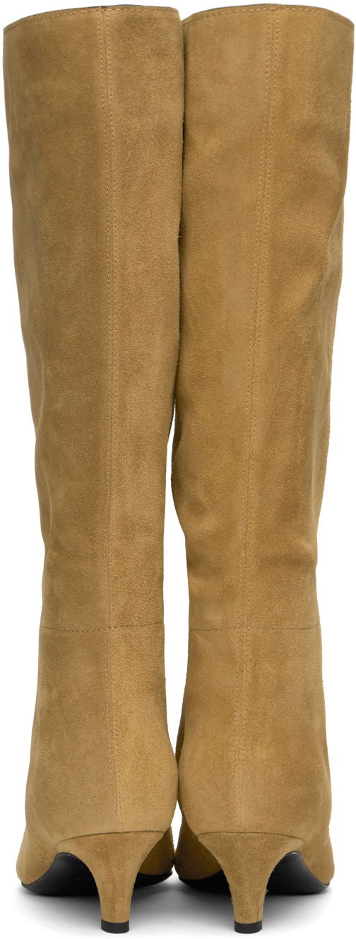 Oblečenie TOTEME TOTEME Wide Shaft Suede Knee-High Boots Béžová | 243-WAS3114-LE0003, 1