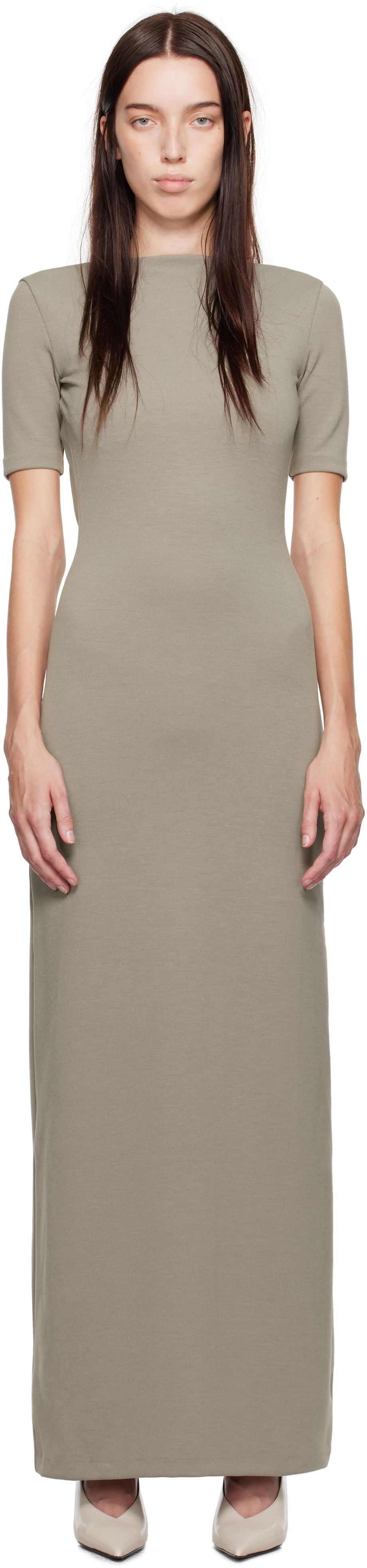 Šaty CALVIN KLEIN Maxi Dress Béžová | 81WL261-QDH, 0