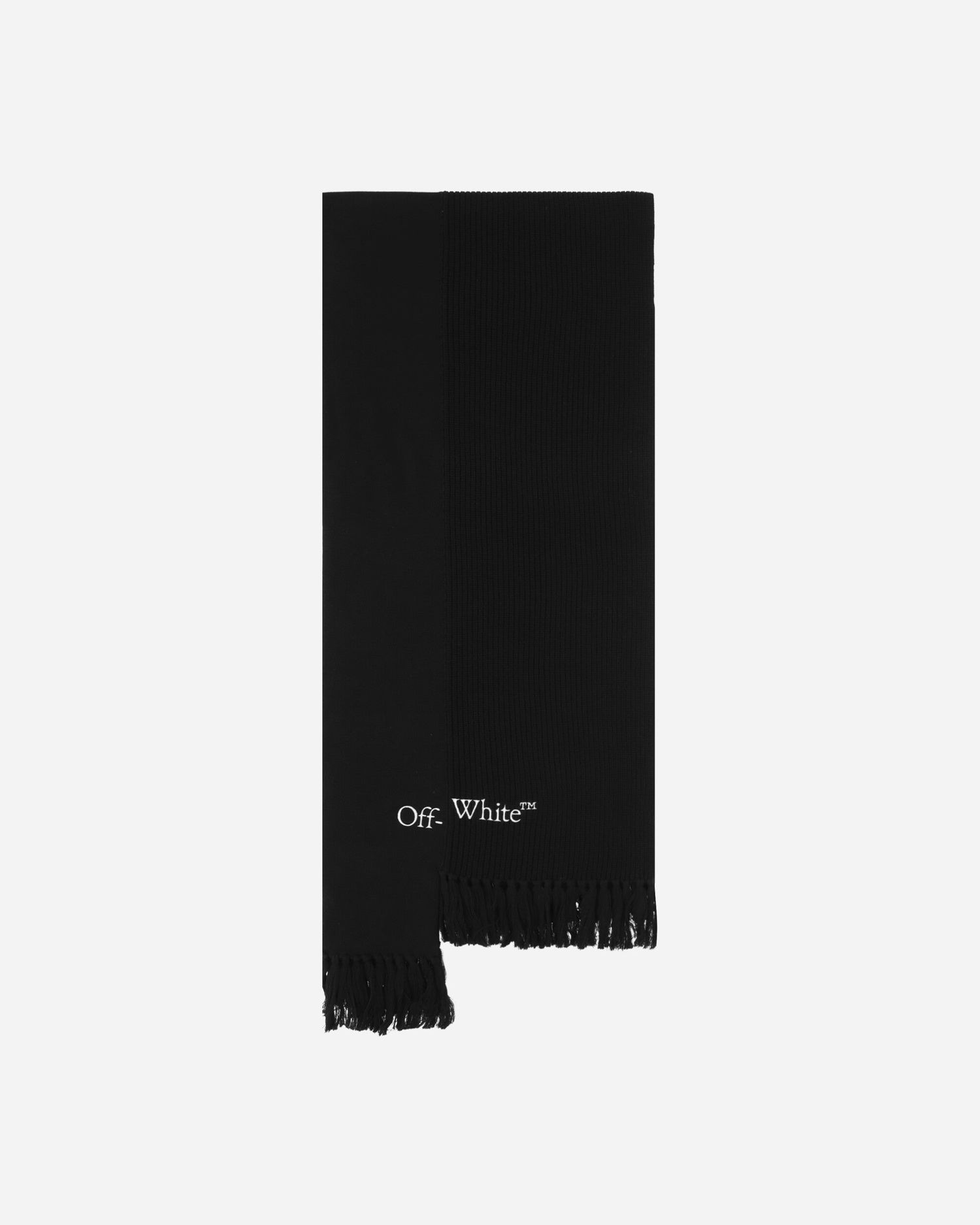 Šál Off-White Glitch Bookish Knit Scarf Black Čierna | OMMA051F23KNI001 1001, 0
