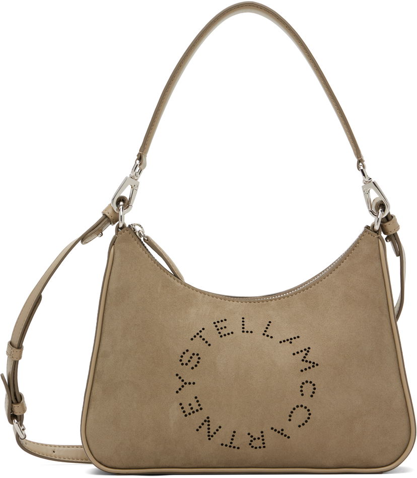 Taška cez rameno Stella McCartney Stella McCartney Alter Suede Shoulder Bag Béžová | 7B0104WP0590