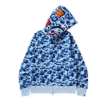 Mikina BAPE Shark Full Zip Hoodie Modrá | 1D20 115 013 BLUE, 0