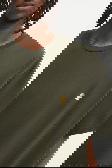 Tričko Carhartt WIP Chase Short Sleeve T-Shirt Zelené | I026391.3CBXX, 3