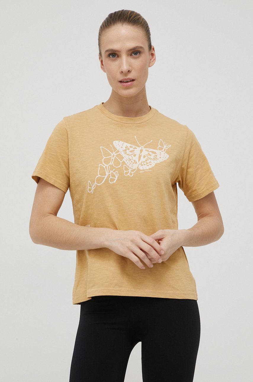 Tričko Columbia T-shirt Béžová | 1992121, 0