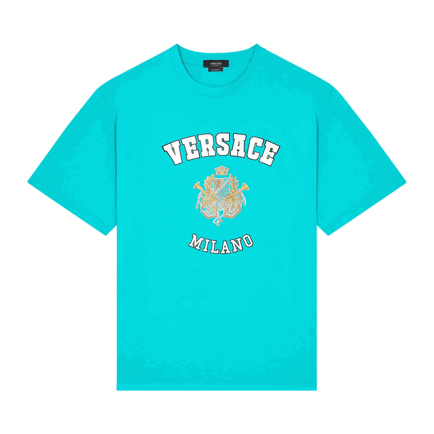 Tričko Versace Varsity Logo Tee Tyrkysová | 1005170 1A03467 1V560, 0