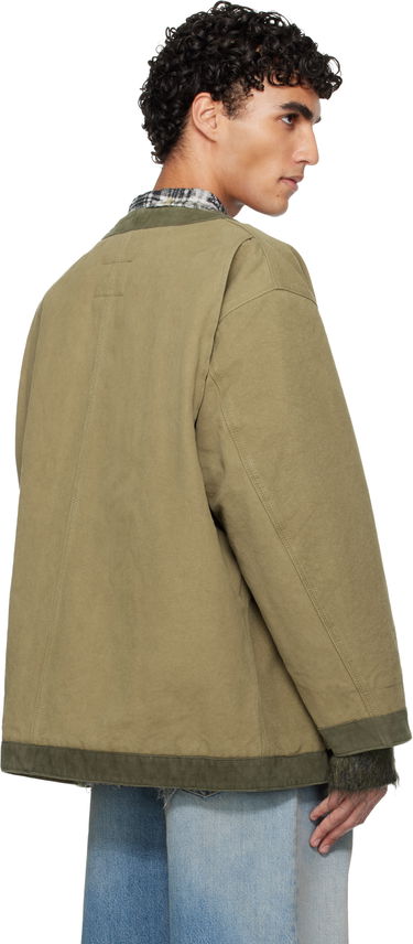 Bunda R13 Cord Trimmed Chore Jacket Zelené | R13WD064-D374A, 2