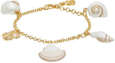 Náramok Dolce & Gabbana DG Logo & Shell Charm Chain Bracelet Metalická | WBQ6C5W1111, 0