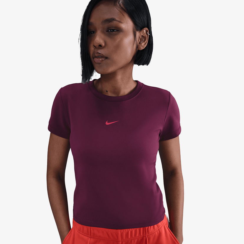 Crop Top Nike NSW Crop T-Shirt Vínová | IH4060-610