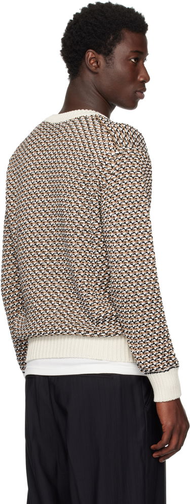 Sveter BOSS Textured Knit Sweater Béžová | 50543159, 3