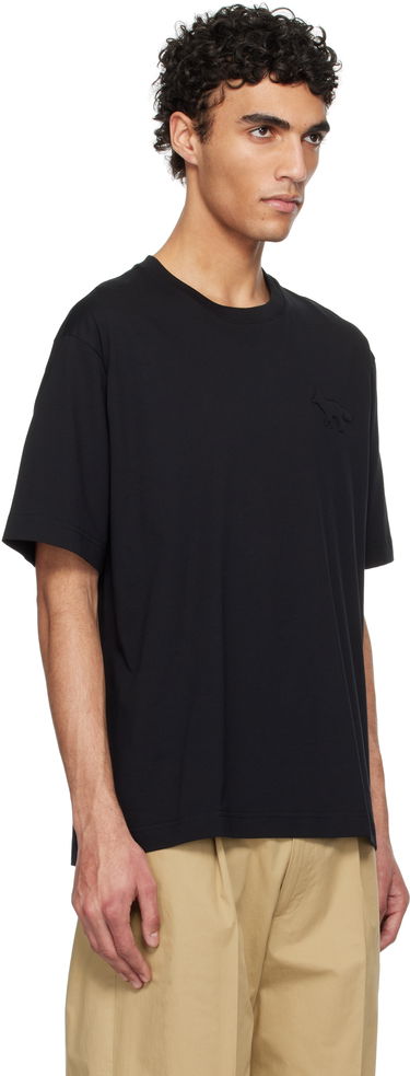 Tričko MAISON KITSUNÉ Maison Kitsuné Embossed Fox Oversize T-Shirt Čierna | OM00116KJ7016, 1