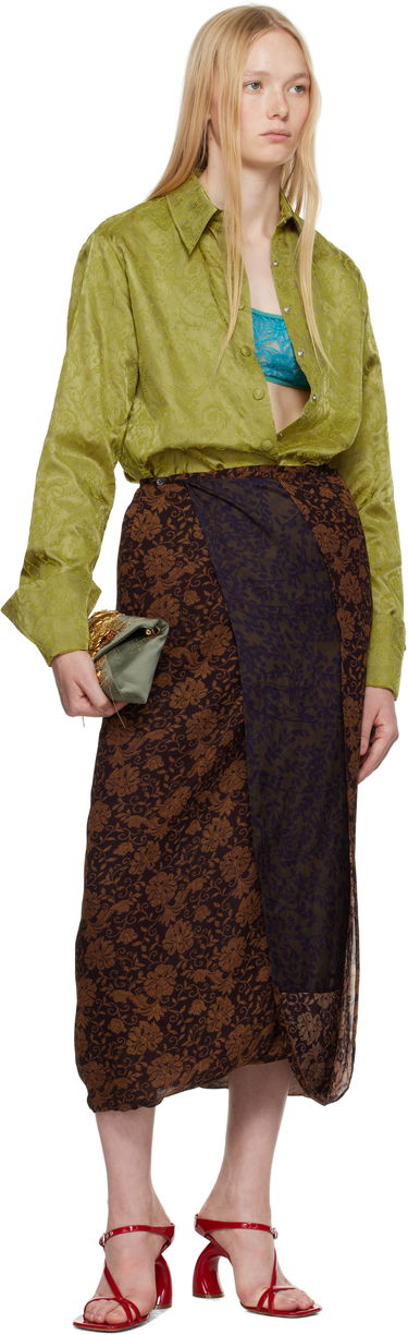 Košeľa Dries Van Noten Dries Van Noten Baroque Motif Button-Down Shirt Zelené | 251-010712-1529, 3