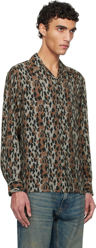 Košeľa WACKO MARIA WACKO MARIA Leopard Print Shirt Hnedá | 25SSE-WMS-HI02, 1
