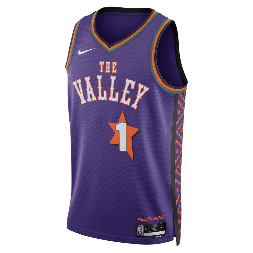 Dres Nike Dri-FIT NBA Swingman Devin Booker Phoenix Suns City Edition Basketball Jersey Fialová | FQ4356-504