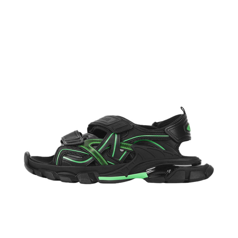 Tenisky a topánky Balenciaga Track Sandal Black/Fluo Green Čierna | 617542W3AJ11030