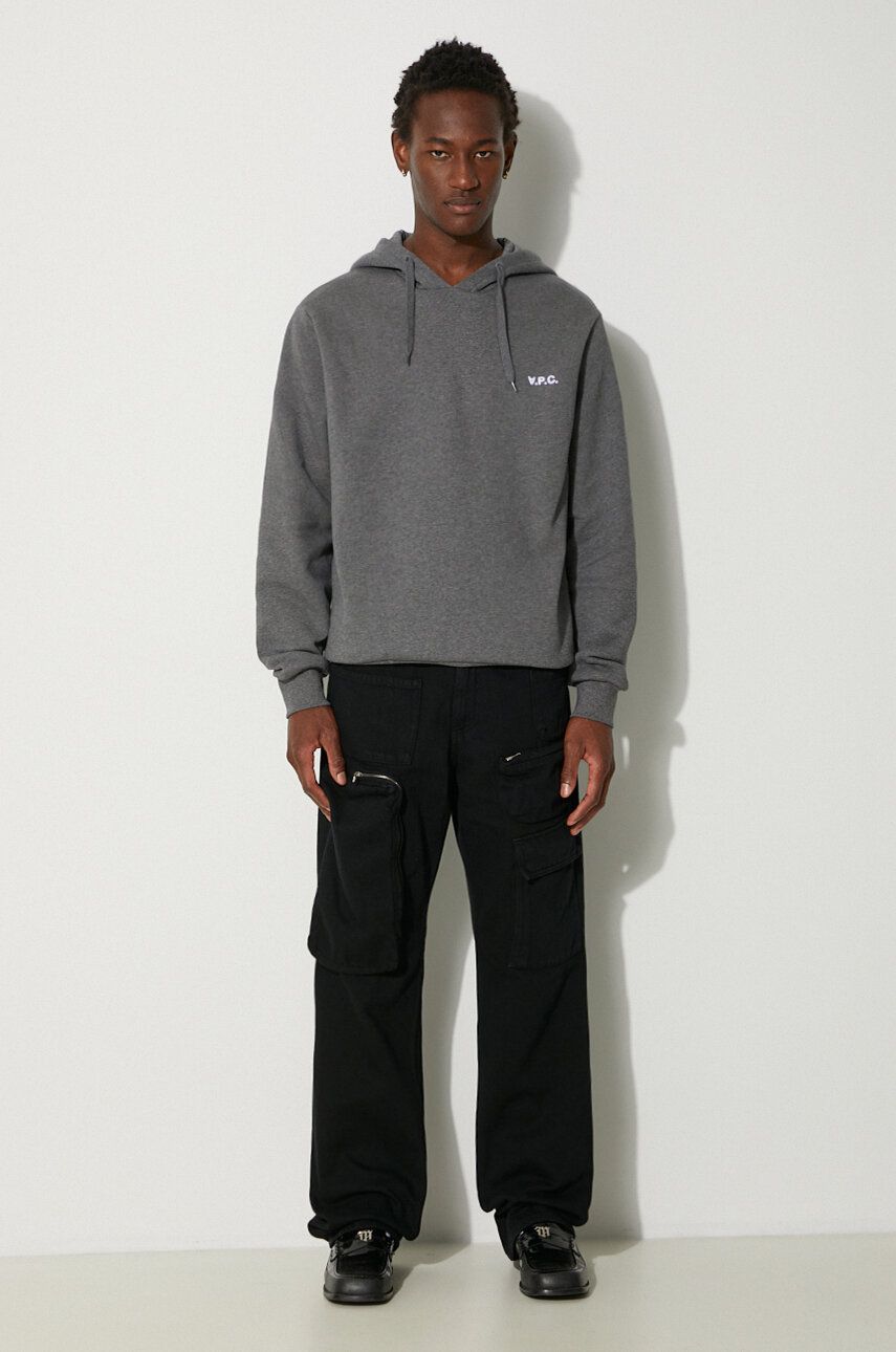 Mikina A.P.C. Boxy Petit Hoodie Šedá | COHBR.H27917.TPR, 1