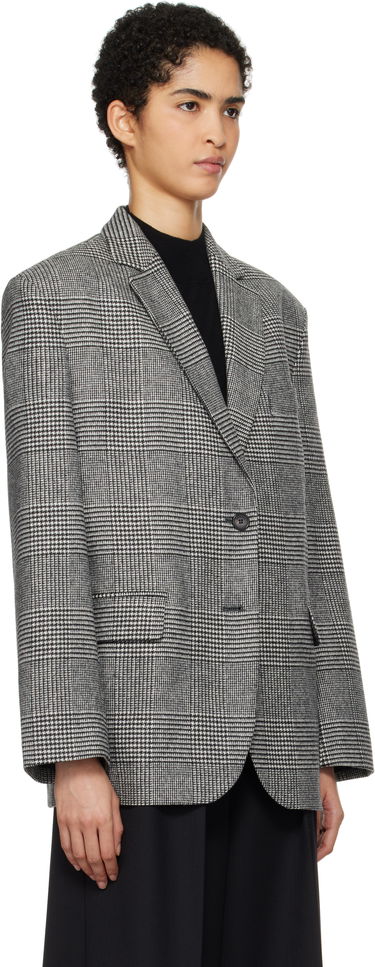 Bunda Anine Bing Quinn Houndstooth Blazer Čierna | A-01-2008-MTL37, 1