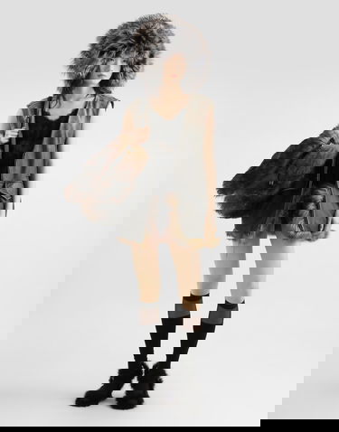 Vesta Dolce & Gabbana Dolce & Gabbana Vintage Fur Trimmed Leather Vest Čierna | F792MLGDDEQM0937, 1