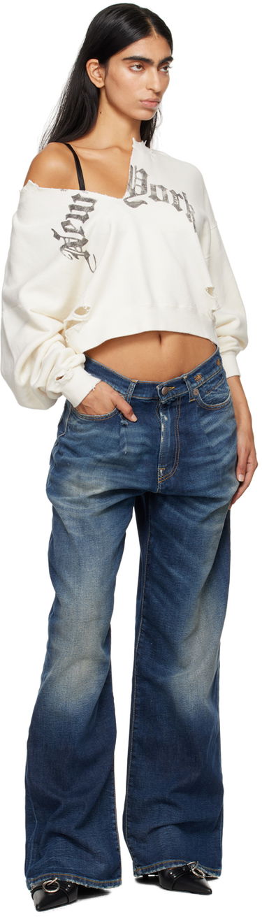Džínsy R13 R13 Damon Wide-Leg Jeans Modrá | R13W3147-D144A, 3