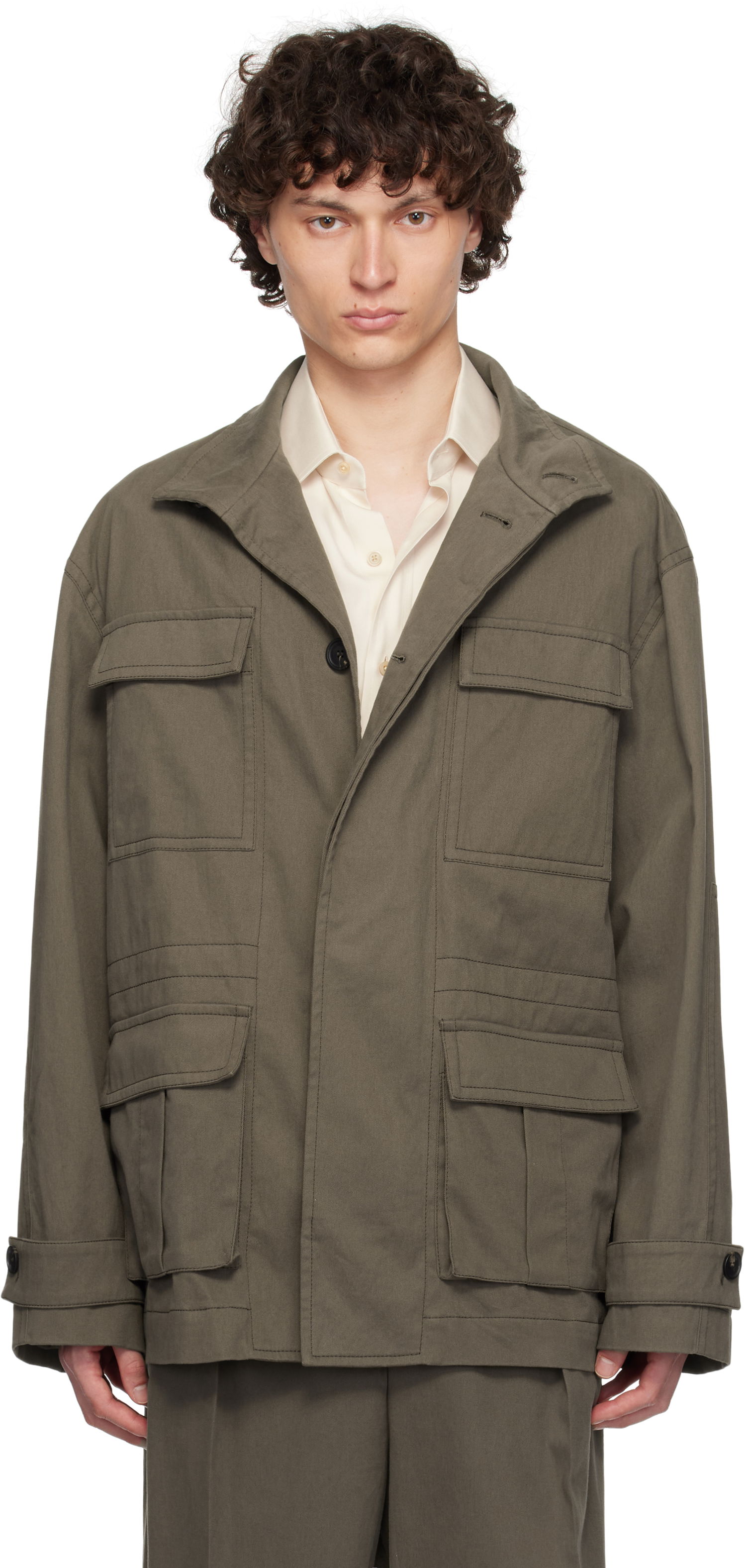 Bunda FERRAGAMO Ferragamo Saharan Jacket Zelené | 782553, 0