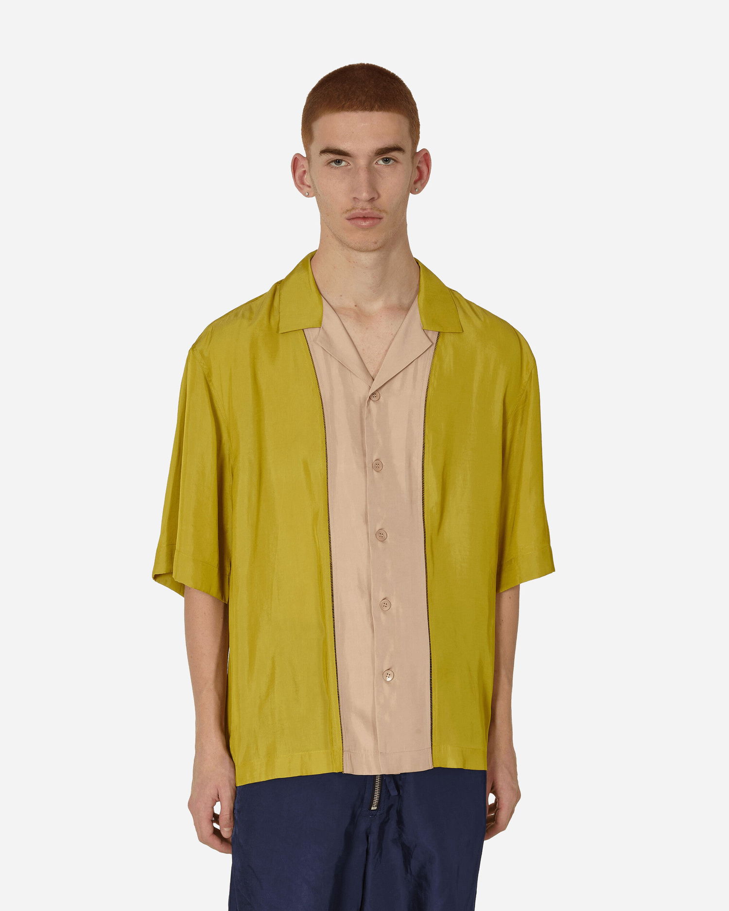 Košeľa Dries Van Noten Panelled Shirt Oranžová | 241-020720-8355 203, 0