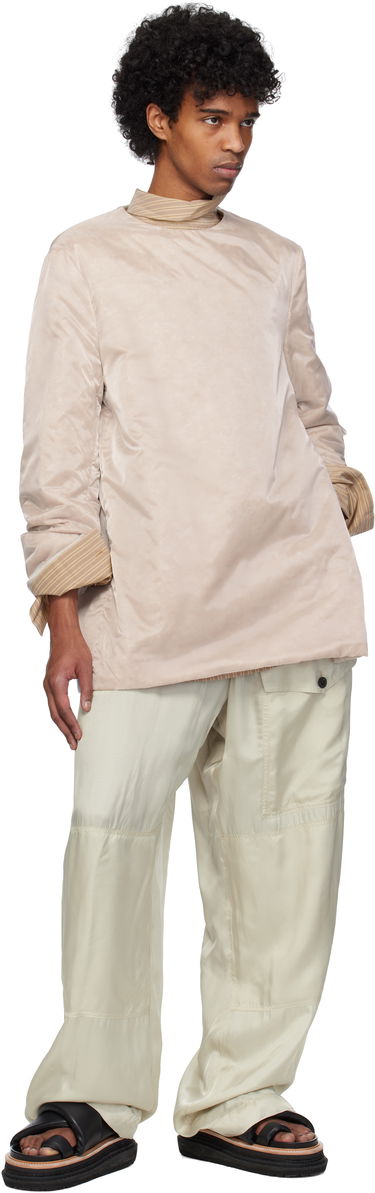 Sveter Dries Van Noten Dries Van Noten Organza Long Sleeve Top Béžová | 251-020746-1256, 4