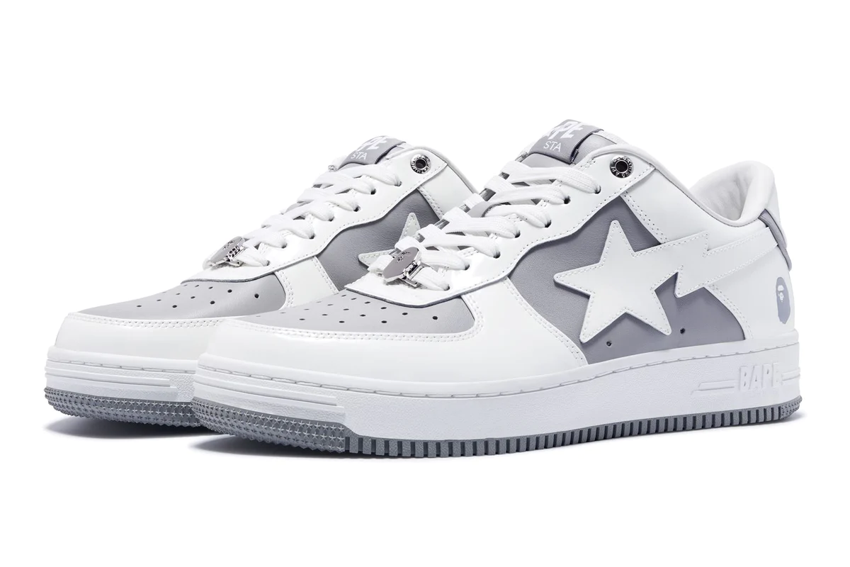 Tenisky a topánky BAPE Bape Sta #6 M2 Grey/White Biela | 0ZXSHM191328M-GRY, 1