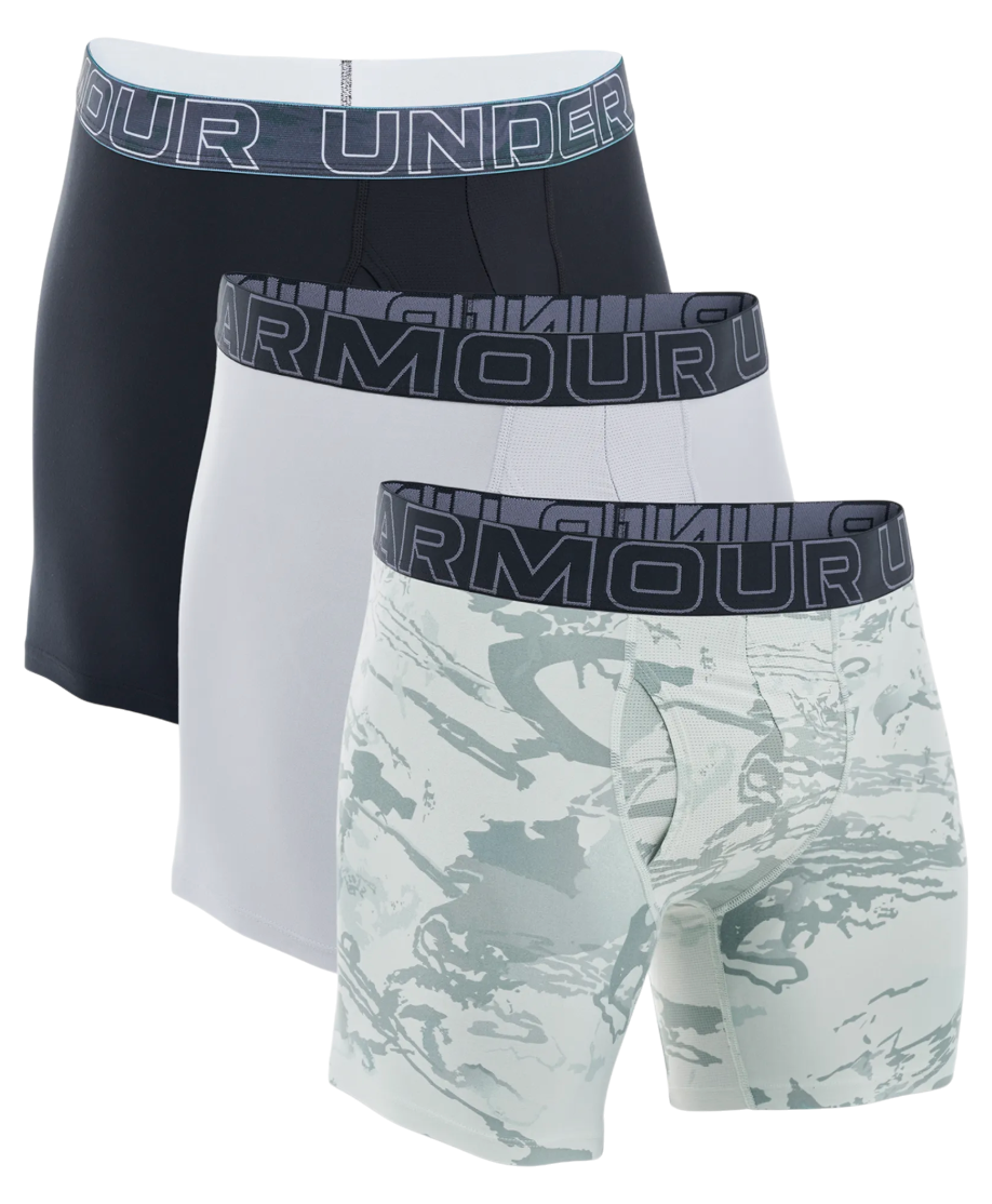 Boxerky Under Armour Under Armour UA Perf Tech Nov 6in Boxer Briefs - 3 Pack Rôznofarebný | 1383879-377, 0