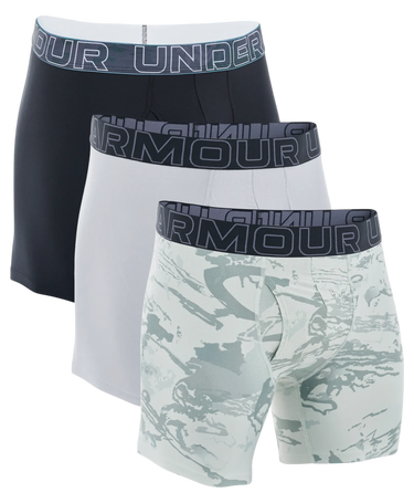 Boxerky Under Armour Under Armour UA Perf Tech Nov 6in Boxer Briefs - 3 Pack Rôznofarebný | 1383879-377, 0