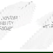 Jumbo T-Shirt with 'VISVIM QUALITY WE TREASURE' print, Size Large