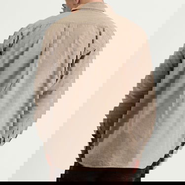 Košeľa NORSE PROJECTS Ole Oversize Poplin Check Shirt Béžová | N40-0851-9023, 3