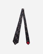 Silk Tie with Crest Pattern