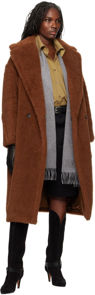 Kabáty Max Mara Max Mara Tedgirl Teddy Coat Hnedá | 2421016042600 MM10501, 4