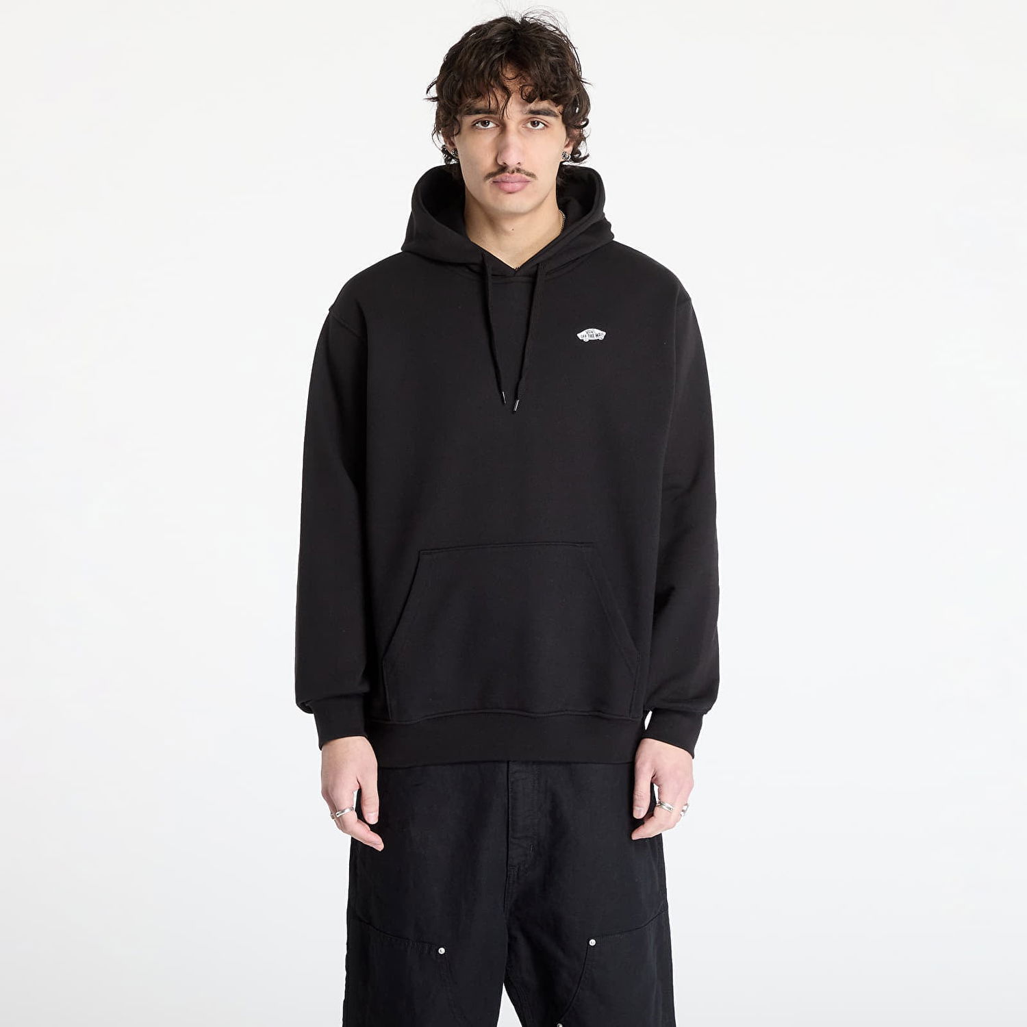 Mikina Vans Style 76 II Loose Fit Pullover Hoodie Čierna | VN000P51Y281, 0