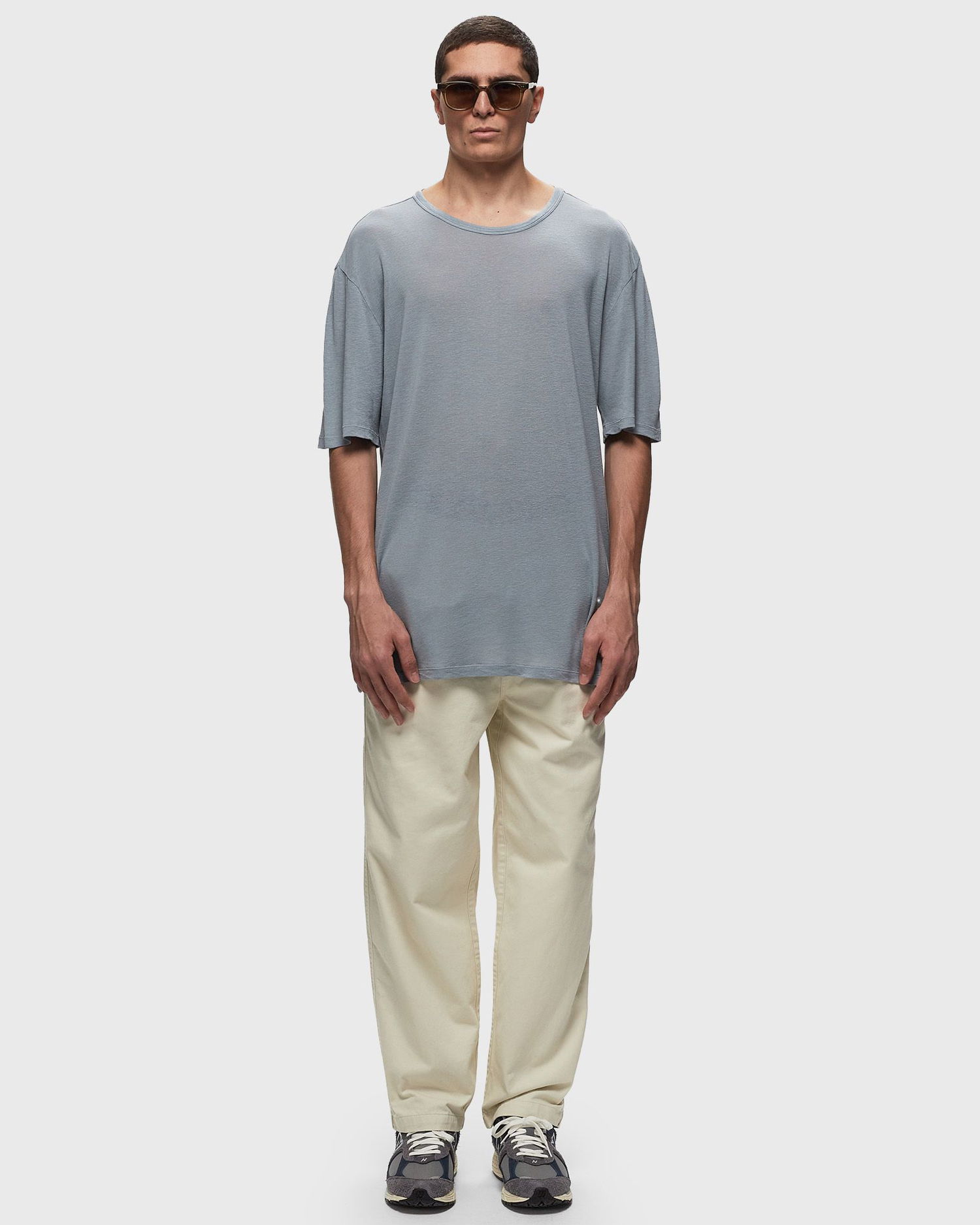 Tričko Officine Générale SS TEE GMT DYE TENCEL LINEN TEE SHIRT Modrá | S24MTEE206PRE, 1