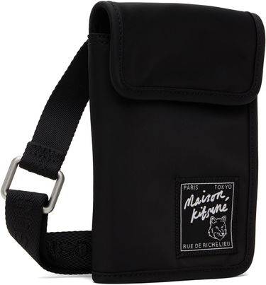 Peňaženka MAISON KITSUNÉ Maison Kitsuné 'The Traveller' Neck Pouch Čierna | MM05362WQ1001P199, 1