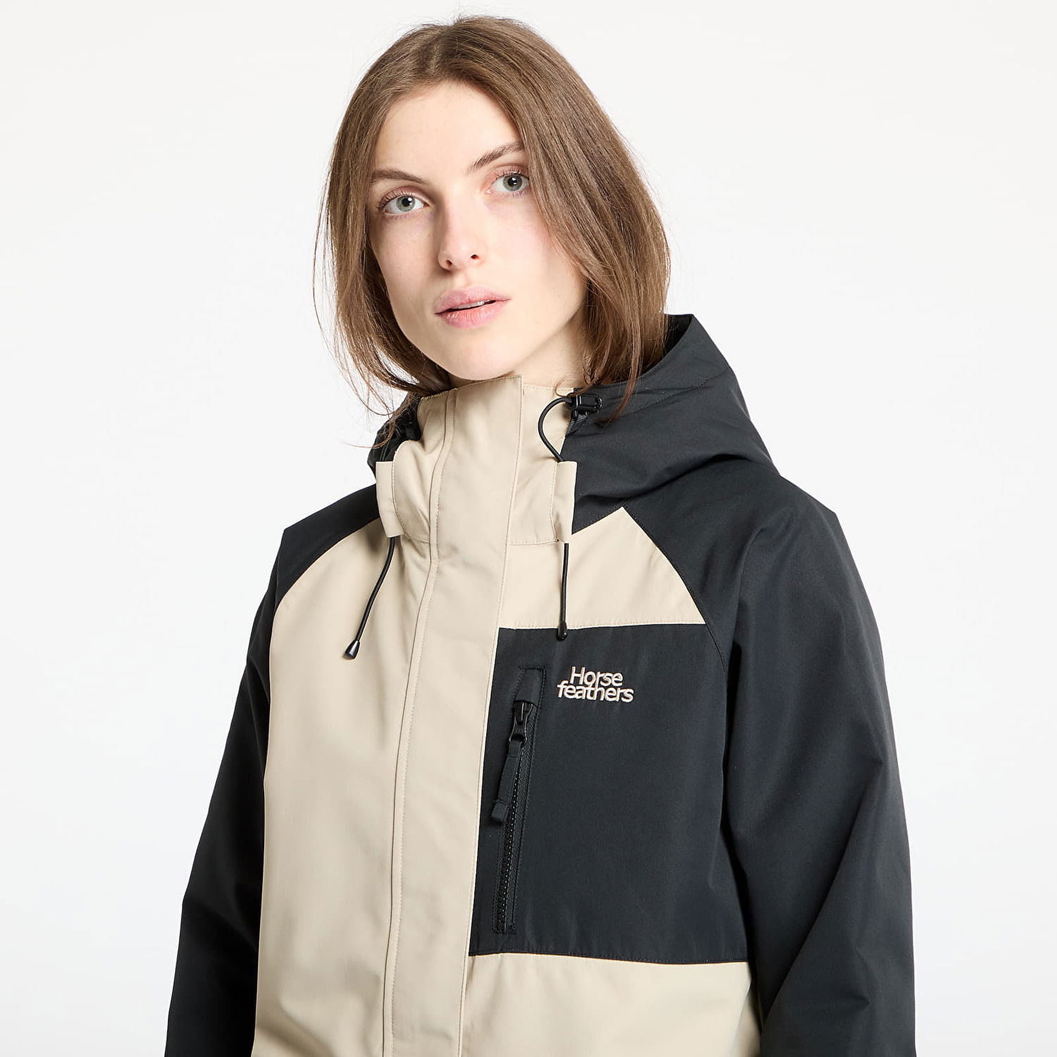 Parka Horsefeathers Elara Women's Snowboard Jacket Béžová | OW222A, 1
