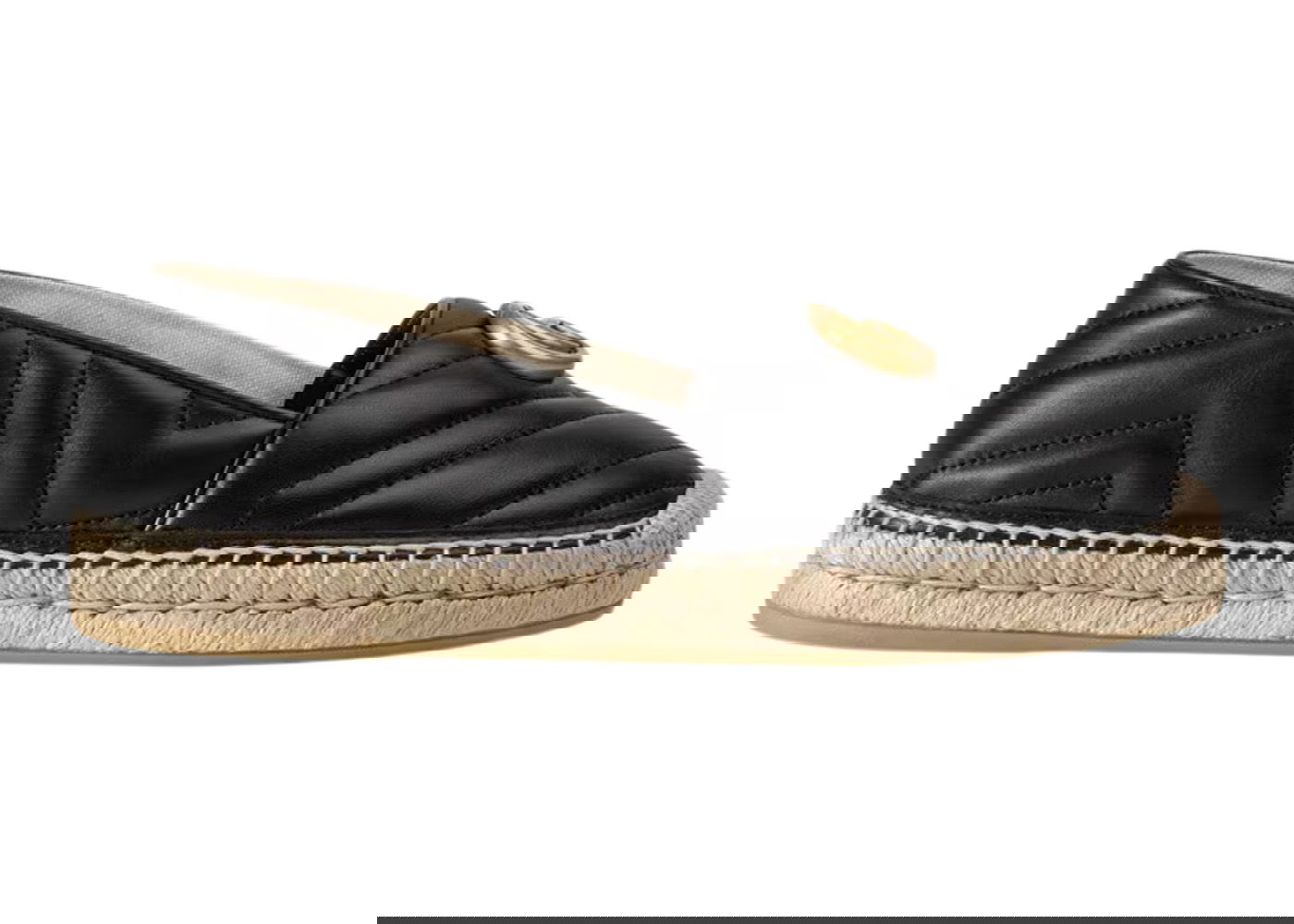 Tenisky a topánky Gucci Double G Espadrille 'Black' Leather Čierna | 551890 BKO00 1000, 0