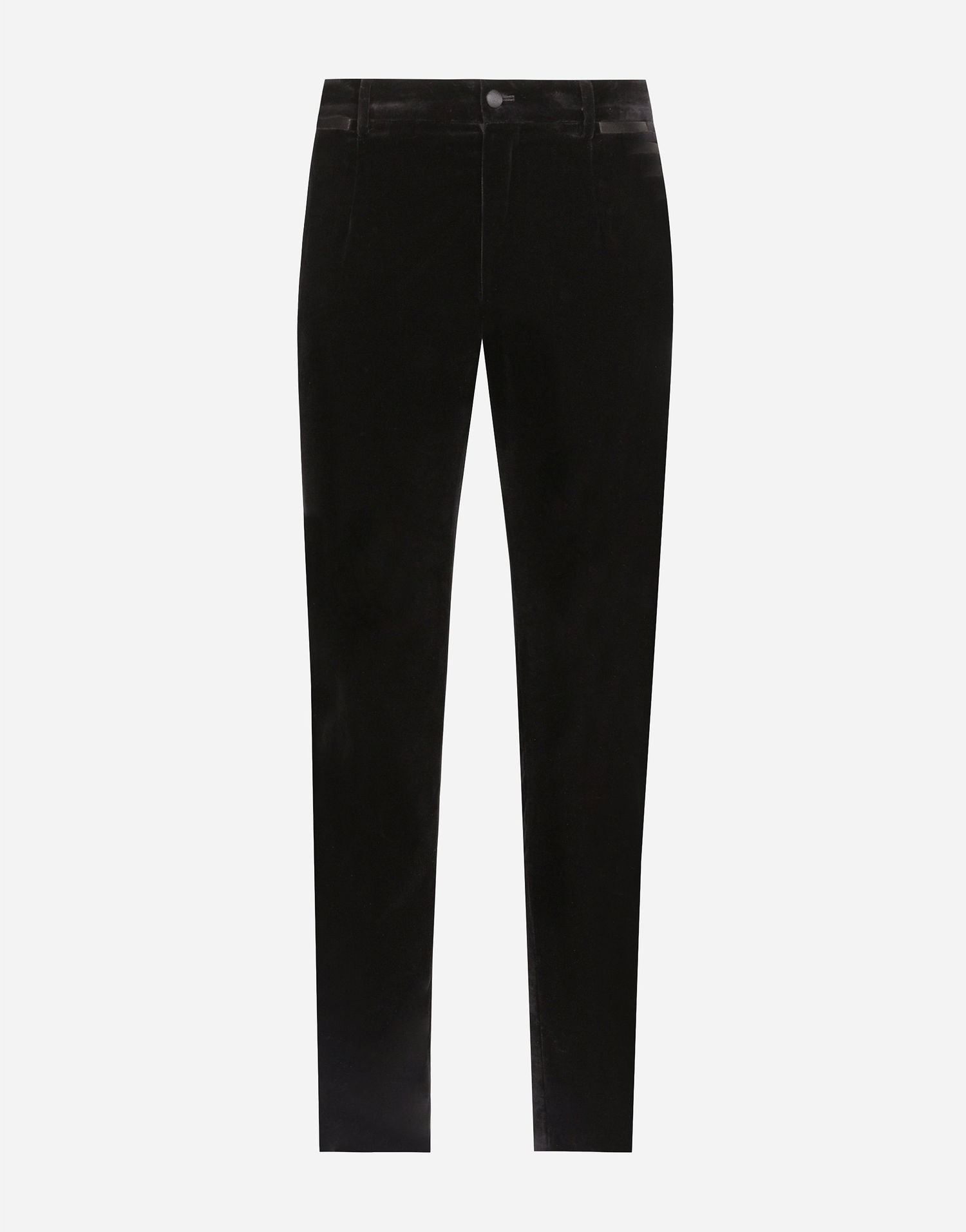 Nohavice Dolce & Gabbana Velvet Tuxedo Pants Čierna | GP0F3TFUVG7N0000, 0