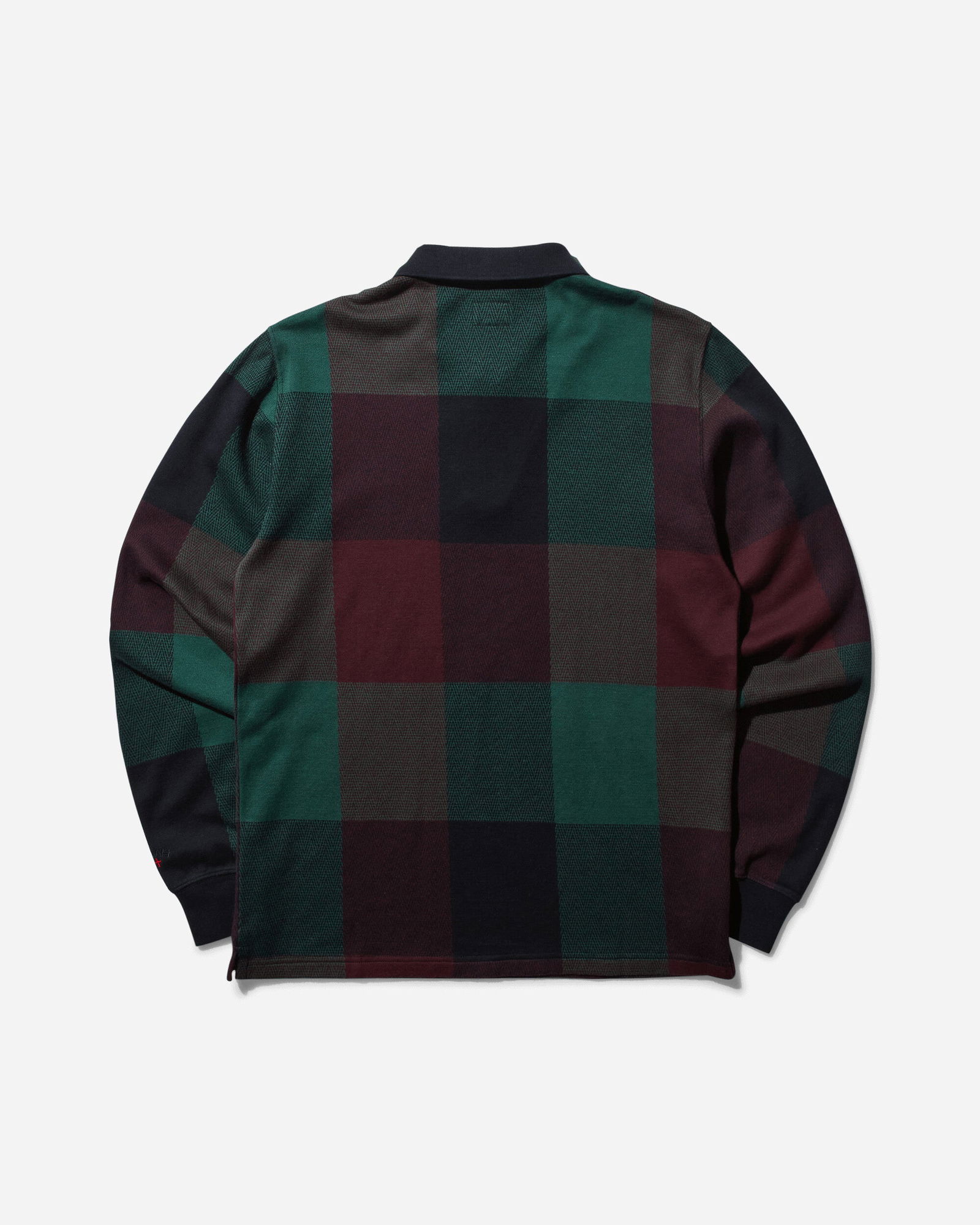 Buffalo Plaid Zip Polo Shirt