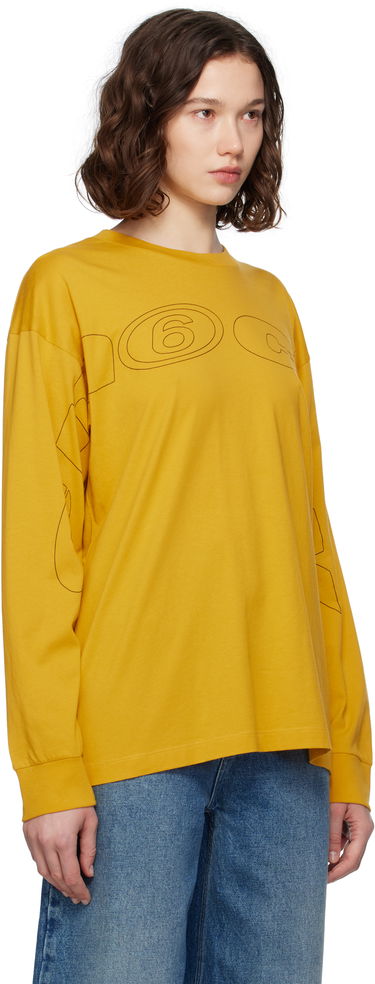 Tričko Maison Margiela MM6 Maison Margiela Long Sleeve T-Shirt Žltá | SH0NH0017 S24312, 1