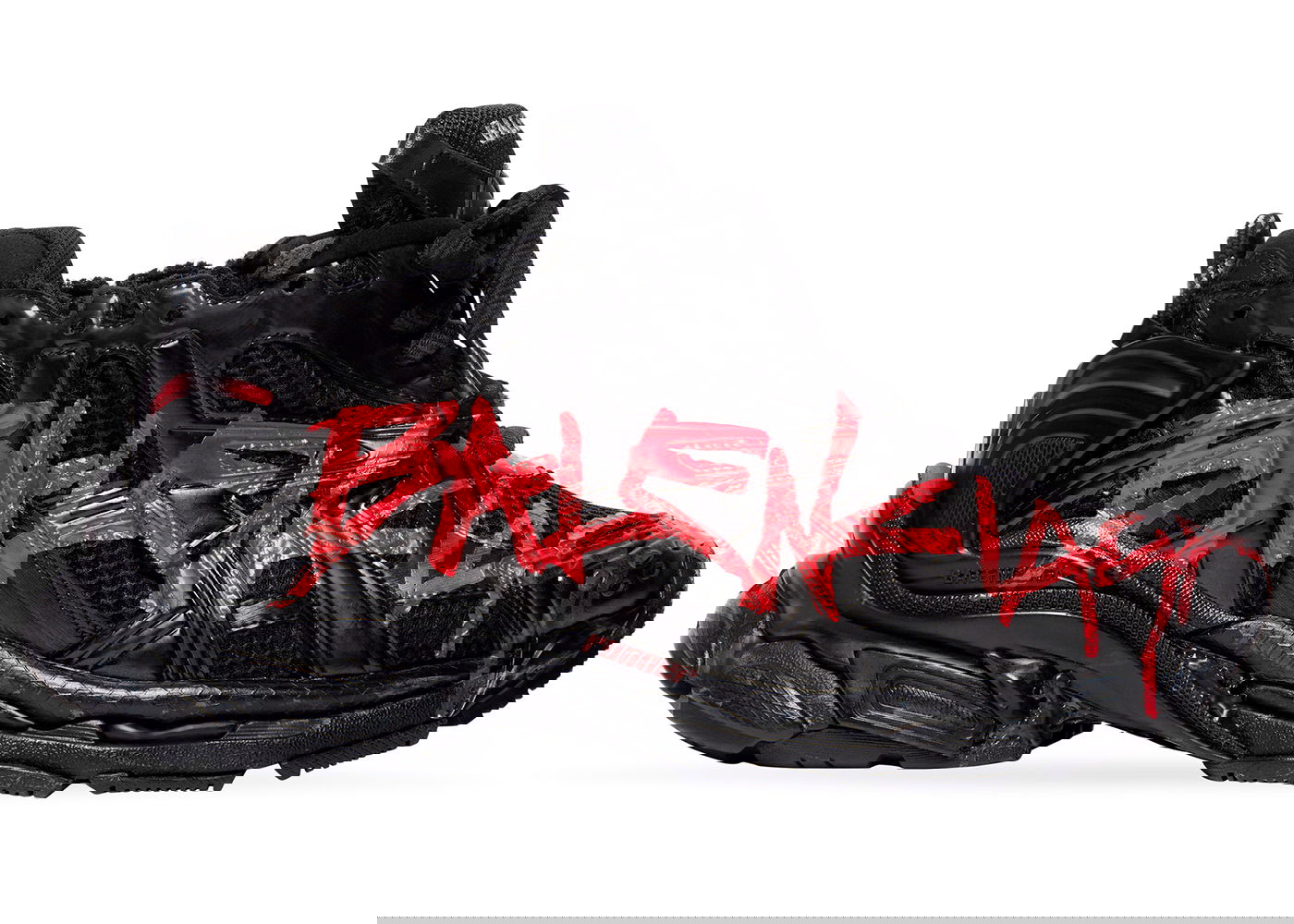 Tenisky a topánky Balenciaga Runner Graffiti "Black Red" Čierna | 677403W3RBQ1060, 0