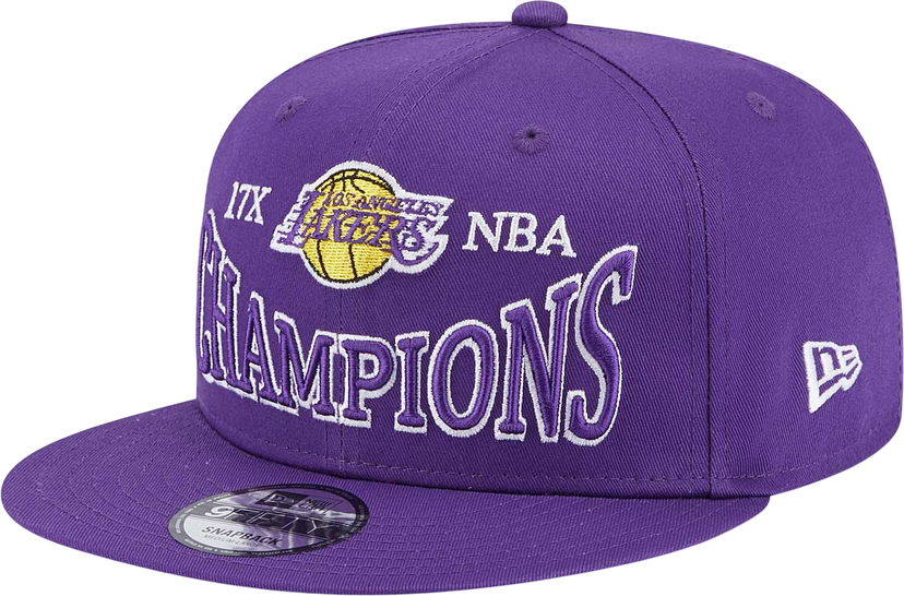 Šiltovka New Era 9FIFTY NBA Los Angeles Lakers Champions Patch Snapback Cap Fialová | 60364222-lila