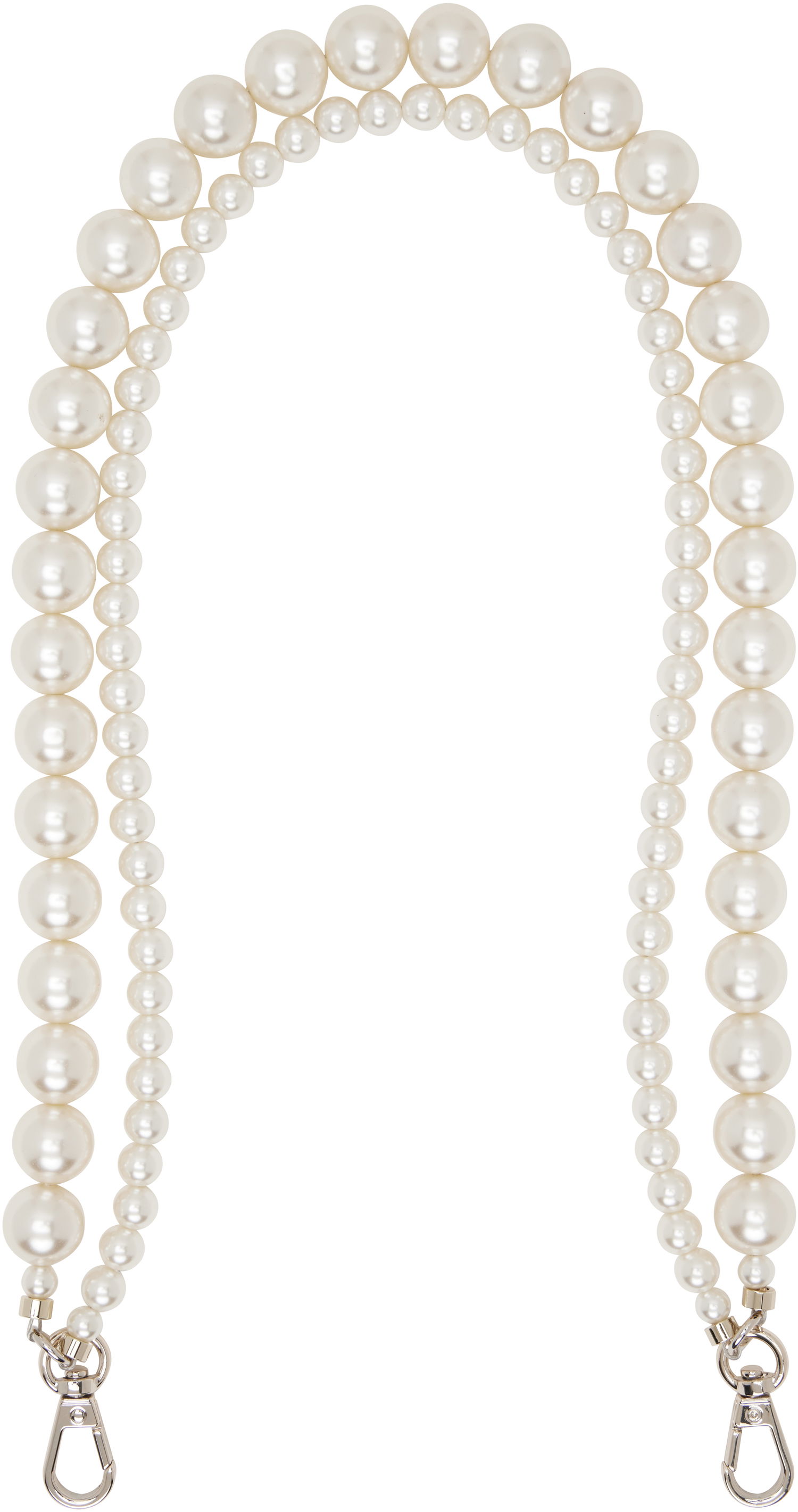 Náhrdelník Simone Rocha Simone Rocha Faux-Pearl Bag Strap Biela | STRAP2-M 0904, 0