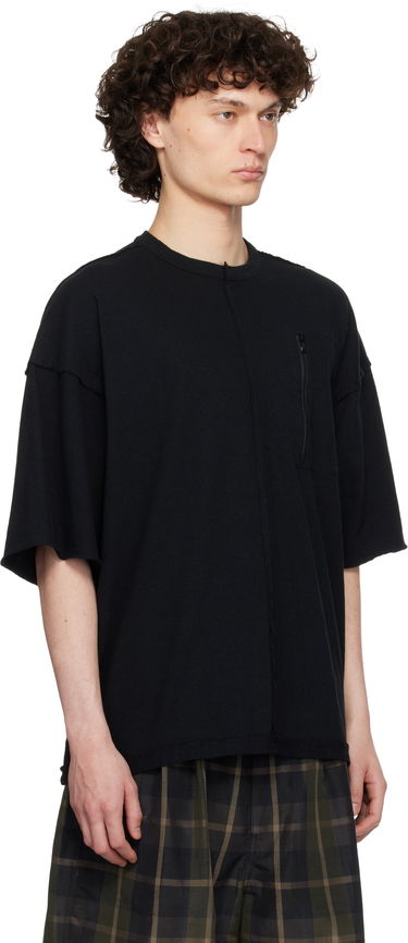 Tričko UNDERCOVER UNDERCOVER T-Shirt with Zipper Pocket Čierna | UC1E4818, 1