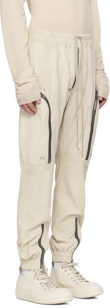 Cargo nohavice Rick Owens Rick Owens Hollywood Bauhaus Leather Cargo Pants Čierna | RU01E5377 LBA, 4